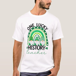 Eén gelukkige geschiedenisleraar kabouters St. Pat T-shirt