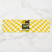 Een Gelukkige Glimlach Gezicht Verjaardag Waterfles Etiket (Enkel label)