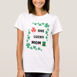 Eén gelukkige Ierse moeder T-shirt