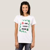 Eén gelukkige Ierse moeder T-shirt (Voorkant volledig)