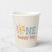 Een gelukkige jongen, 1e reis rond de zon papieren bekers (Achterkant)