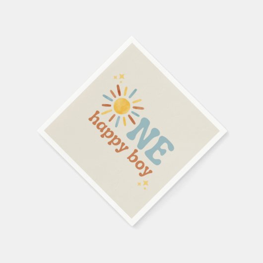 Een gelukkige jongen, 1e reis rond de zon servet (Hoek)