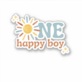 Een gelukkige jongen, 1e reis rond de zon sticker (Voorkant)