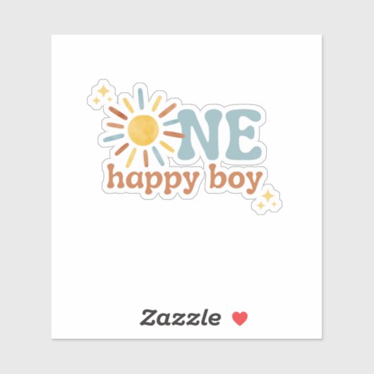 Een gelukkige jongen, 1e reis rond de zon sticker (Vel)