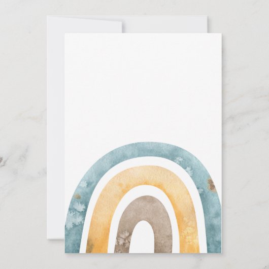 Een gelukkige jongen zon verjaardag uitnodiging (Achterkant)