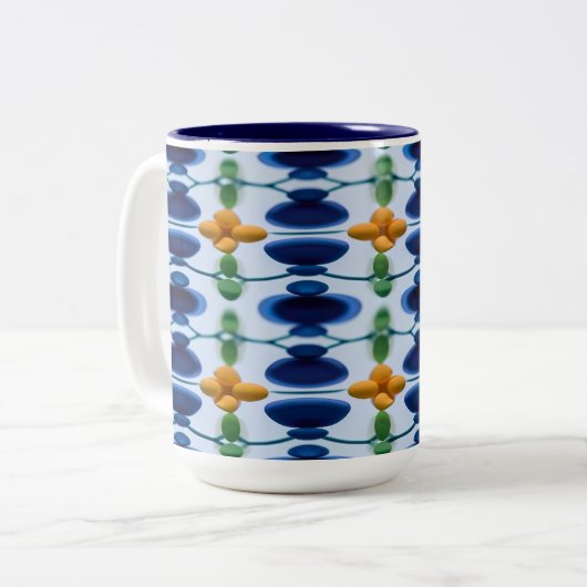 Een gelukkige juweel mok (Voorkant links)