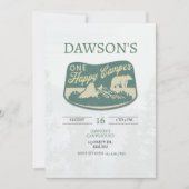 EEN gelukkige kampeerder, Eén Eerste Verjaardag, U Kaart (Voorkant)