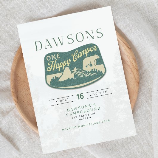 EEN gelukkige kampeerder, Eén Eerste Verjaardag, U Kaart