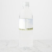 Eén Gelukkige Kampeerder Verjaardag Kampeerjongen Waterfles Etiket (Achterkant)