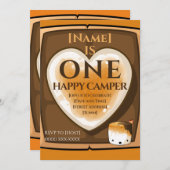 Een gelukkige kamper kaart (Voorkant / Achterkant)
