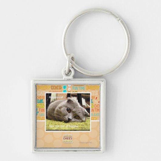 Een gelukkige kat, uit gelukkig sleutelhanger (Voorkant)