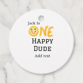 Een gelukkige kerel 1e gelukkige Verjaardag smiley Bedankjes Labels
