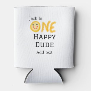 Een gelukkige kerel 1e gelukkige Verjaardag smiley Blikjeskoeler