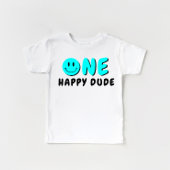 Een gelukkige kerel 1e verjaardag blauwe smiley