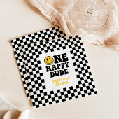 Een gelukkige kerel 1e verjaardag, geruite servett servet