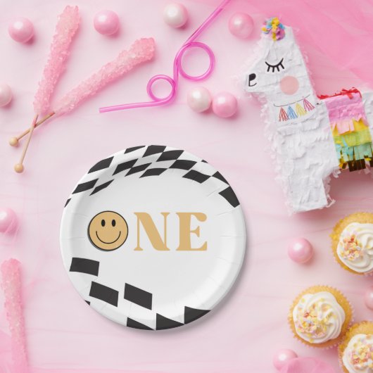 Een gelukkige kerel 1e verjaardag papieren bordje (Feest)