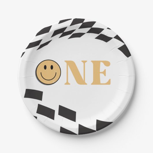 Een gelukkige kerel 1e verjaardag papieren bordje (Voorkant)