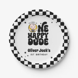 Een gelukkige kerel 1e verjaardag papieren bordje