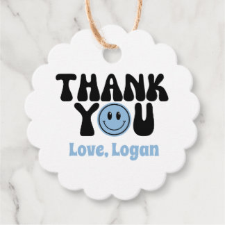 Een gelukkige kerel dank je gunsten bedankjes labels