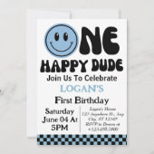 Een gelukkige kerel eerste verjaardag kaart (Voorkant)