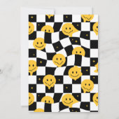 Een gelukkige kerel geblokte gelukkige emoji 1e ve kaart (Achterkant)