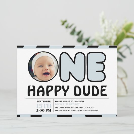 Een gelukkige kerel groovy geruite jongen verjaard kaart (Staand voorkant)