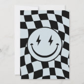 Een gelukkige kerel groovy jongen foto verjaardag kaart (Achterkant)