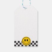 Een gelukkige kerel Happy Face Boy 1e verjaardag Cadeaulabel (Achterkant)