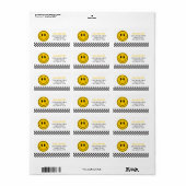 Een gelukkige kerel Happy Face Boy 1e verjaardag Etiket (Full Sheet)