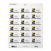 Een gelukkige kerel Happy Face Boy 1e verjaardag Etiket (Full Sheet)