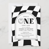 Een gelukkige kerel Happy Face Boy 1e verjaardag Kaart (Voorkant)