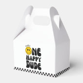 Een gelukkige kerel Happy Face Boy Eerste Verjaard Bedankdoosjes (Voorkant Zijde)