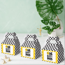 Een gelukkige kerel Happy Face Boy Eerste Verjaard Bedankdoosjes