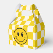 Een gelukkige kerel Happy Face Boy Eerste Verjaard Bedankdoosjes (Achterkant)