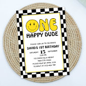 Een gelukkige kerel Happy Face Boy Verjaardag Retr Kaart