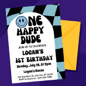 Een gelukkige kerel jongen 1e verjaardag kaart