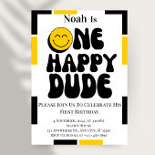 Een gelukkige kerel jongen 1e verjaardag kaart