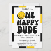 Een gelukkige kerel jongen 1e verjaardag kaart (Voorkant)