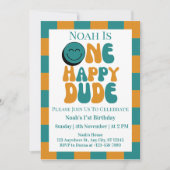 Een gelukkige kerel jongen 1e verjaardag kaart (Voorkant)