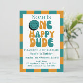 Een gelukkige kerel jongen 1e verjaardag kaart (Staand voorkant)