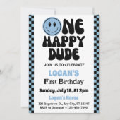 Een gelukkige kerel jongen 1e verjaardag kaart (Voorkant)