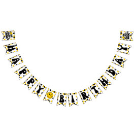 Een gelukkige kerel jongen 1e verjaardag vlaggetjes