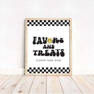 Een gelukkige kerel Jongens Happy Face Favors Ta Poster