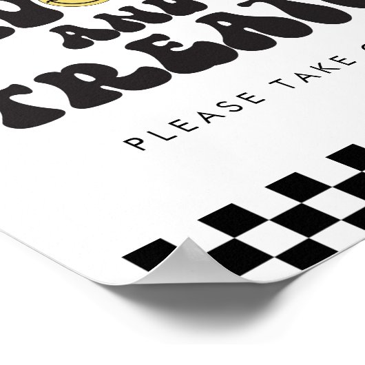 Een gelukkige kerel | Jongens Happy Face Favors Ta Poster (Hoek)