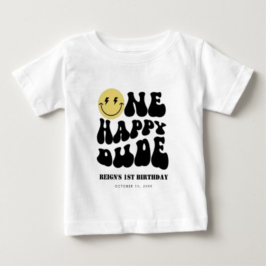 Een gelukkige kerel | Jongens Happy Face Rad 1e Ve (Voorkant)