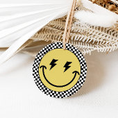 Een gelukkige kerel | Jongens Rad Kinder 1e Verjaa Bedankjes Labels