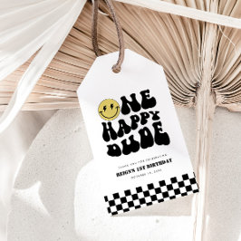 Een gelukkige kerel | Jongens Rad Kinder 1e Verjaa Cadeaulabel