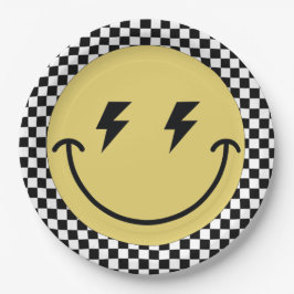 Een gelukkige kerel | Jongens Rad Kinder 1e Verjaa Papieren Bordje