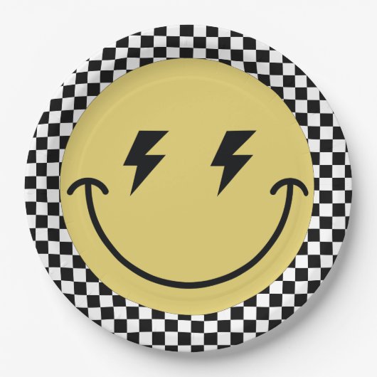 Een gelukkige kerel | Jongens Rad Kinder 1e Verjaa Papieren Bordje (Voorkant)