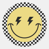 Een gelukkige kerel | Jongens Rad Kinder 1e Verjaa Ronde Sticker (Voorkant)